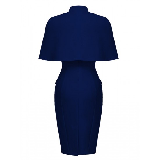 2PCS Button Work Pencil Dress 2PCS Button Work Pencil Dress