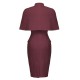 2PCS Button Work Pencil Dress 2PCS Button Work Pencil Dress