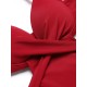 2PCS Red Butterfly Halter One-piece Swimsuit 2PCS Red Butterfly Halter One-piece Swimsuit