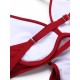 2PCS Red Butterfly Halter One-piece Swimsuit 2PCS Red Butterfly Halter One-piece Swimsuit