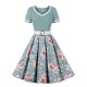 Floral Patchwork Swing Dress Floral Patchwork Swing Dress