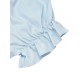 Sky Blue Solid Puff Sleeves Tops Sky Blue Solid Puff Sleeves Tops
