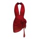 Vintage Solid Chiffon Sun Protection Cover-up Vintage Solid Chiffon Sun Protection Cover-up