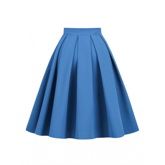 Solid Pleated Skirt Solid Pleated Skirt