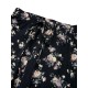 Black Antique Floral Wide-Leg Pants Black Antique Floral Wide-Leg Pants