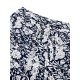 Navy Blue Floral Wide-Leg Pants Navy Blue Floral Wide-Leg Pants