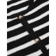 Black & White Stripe Knitted Cardigan Black & White Stripe Knitted Cardigan