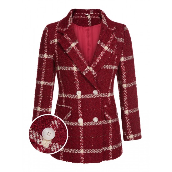 Red Christmas Scottish Plaid Jacket Red Christmas Scottish Plaid Jacket