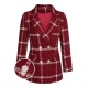 Red Christmas Scottish Plaid Jacket Red Christmas Scottish Plaid Jacket