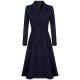 Solid Lapel Long Sleeve Coat Solid Lapel Long Sleeve Coat