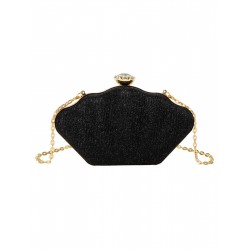 Solid Color Crown Chain Box Bag