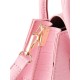 Solid Color Leather Handbag & Crossbody Bag Solid Color Leather Handbag & Crossbody Bag