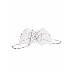 Halloween Diamond Spider Web Bat Shape Bag