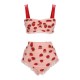 Plus Size Lace Strawberry Cami Tankini Set Plus Size Lace Strawberry Cami Tankini Set