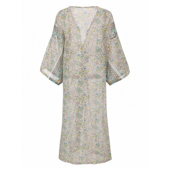 Floral Printed Cover Up Floral Printed Cover Up